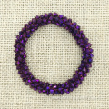 Handmade Beaded Crystal Women Bracelet Weaved Wrap Bangle